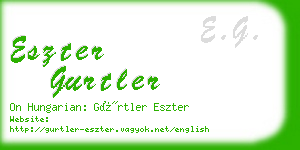 eszter gurtler business card